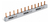 Barramento Bifásico Pente 12disjuntores 2x6 80a Din - comprar online