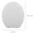 Tampa Assento Sanitário Oval Universal Slim Almofadado Astra Cor Branco 44.7 Cm X 37 Cm - comprar online