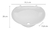 Lavatório Plástico Astra 4litros Oval Branco - loja online