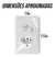 Tomada 10a E Interruptor 1 Tecla Paralelo Para Lâmpada Ilumi Cor Branco na internet