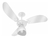 Imagem do Ventilador De Teto New Cristal Light 3 Pás Cor Da Estrutura Branco Cor Das Pás Transparente 110v Venti-delta