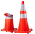 Kit 3 Cone Flexível 70cm Laranja Refletivo Norma Nbr 15071 - loja online