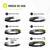 Combo 2 Lanternas De Cabeça Led Pesca Mecânico Bike Camping Cor Da Lanterna Preto Cor Da Luz Branco Praia - BugShop
