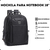Mochila Feminina Preta Alça Cabo De Aço Reforçada Premium na internet