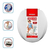 Imagem do Assento Tampa Vaso Oval Almofadado Slim Branco Mebuki