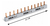 Barramento Bifásico Pente 12disjuntores 2x6 80a Din - BugShop