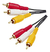 Cabo Audio/video 3rca + 3rca 1,80mt - comprar online