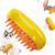 Escova A Vapor 3 Em 1 Elétrica Spray Gatos Cães Tira Pelos Cor Amarelo/verde - loja online