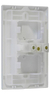 Placa 4x2 Com Suporte Cega Branco