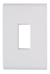 Placa 1 Posto Vertical Tramontina Liz 4 X 2 Branca Cor Branco