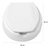 Assento Mebuki Elevado 7,5 Cm Redondo Blanco - comprar online