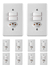 Kit 10 Tomada 20a 2p+t + Interruptor 2 Teclas Embutir Ilumi Cor Branco