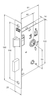 Fechadura WC Preto Fosco Carpi Stam- 824/33 - BugShop