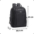 Mochila Feminina Preta Alça Cabo De Aço Reforçada Premium - comprar online