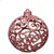 Bola Rose Gold Lisa/arabesco/rendada 8cm 6und Cromus - comprar online