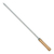 Espeto Simples Aço Cromado Para Churrasco 55cm Cabo Madeira