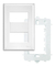 Placa + Suporte 4x2 Evidence P/ 2 Modulos Fame Cod 2885 Cor Branco