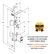 Fechadura Stam Estreita Espelho Inox 601-602/33 Serralheiro - comprar online
