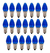 Kit 20 Lâmpada Chupeta Azul 7w E14 - Brasfort 127
