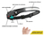 Combo 2 Lanternas De Cabeça Led Pesca Mecânico Bike Camping Cor Da Lanterna Preto Cor Da Luz Branco Praia