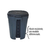 Lixeira Preta C/ Pedal - 15litros - comprar online