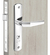 Fechadura Externa Cromada Popline Reta 40x53 Soprano Cor Prateado - loja online
