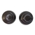 Ponteira tipo Bola para Varão de Cortina Comum 28mm - Imbuia (Marrom) - BugShop