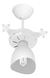 Ventilador De Teto New Cristal Light 3 Pás Cor Da Estrutura Branco Cor Das Pás Transparente 110v Venti-delta - comprar online