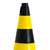 Cone Sinalização Amarelo E Preto 50cm Plastcor - comprar online