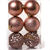 Bola Rose Gold Lisa/arabesco/rendada 8cm 6und Cromus