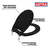 Assento Sanitário Oval Luxo Madeira Mdf Bco Astra Tov/map Cor Preto - comprar online