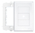 Placa Espelho 4x2 Saída Fio Suporte Evidence Fame Cod 2884 Cor Branco