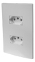 Espelho 4x2 Com Tomada Dupla 20a Monobloco Bivolt I9 Ilumi 94121 Branco