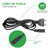 Cabo De Força Bipolar 1,5 Metros Plug Padrão - Green - comprar online