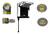 Chuveiro Elétrico De Parede Lorenzetti Acqua Ultra Star Preto-cromado 7800w 220v