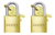Conjunto 2 Cadeados 4 Chaves Iguais 20mm Pado Cor Dourado