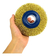 Escova Aco Brasfort Circular Moto Esmeril Latonada 6x1 Cor Dourado