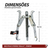 Saca Polia Manual 3 Garras 6" Starfer - loja online