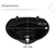 Lavatório Plástico Preto Kit Instalação 3,8l 36x28cm Astra - BugShop