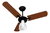 Ventilador De Teto Venti-delta New Delta Light Pto/mogno 127 Cor Da Estrutura Preto Cor Das Pás Mogno 110v