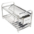 Escorredor De Aço Inox 20 Pratos Com Porta Talheres Inox - loja online