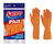 Luva Látex Sanro Plus Laranja Multiuso Tamanho P