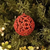 Bola Natal Vermelha Arabesco Vazada Luxo 6cm 8un Cromus - comprar online