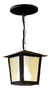 Luminária Pendente Colonial Quadrado L2c Preto .. 110v/220v