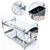 Escorredor De Aço Inox 20 Pratos Com Porta Talheres Inox na internet