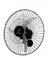 Ventilador De Parede Ventura, 60cm, 150w, Preto - Ventidelta