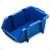 Kit Com 10 Caixas Bin Organizadora Plástica Nº3 Azul
