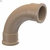 Curva Para Conexão Marrom Liso 50mm x 90 Tigre
