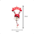 Enfeite De Pendurar Com Placa Ho Ho Ho De 31cm - comprar online