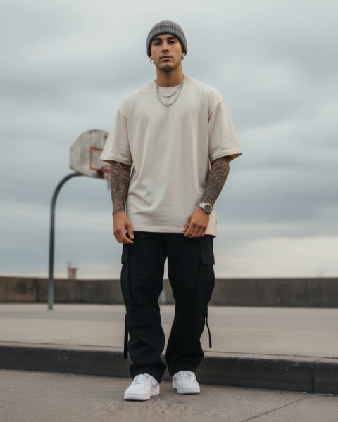 REMERA OVERSIZE LISA NATURAL - comprar online